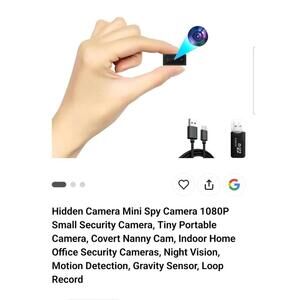 Smart Mini WiFi Camera Wireless 1080P HD Small Night Cam w/Battery Home Security